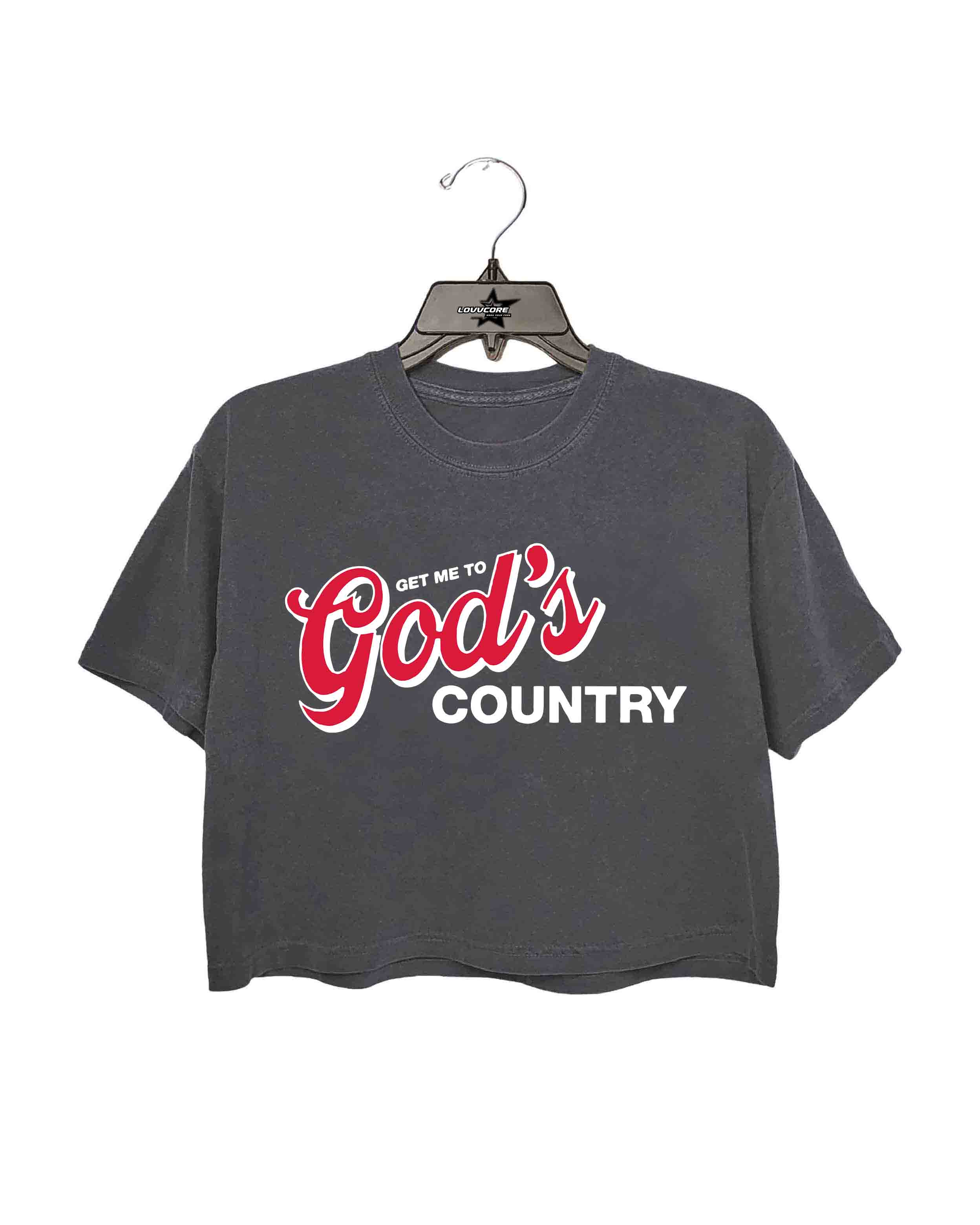 Get me to God's Country Morgan Wallen Crop Tee