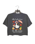 Last Day of School Teacher Goose Crop Tee