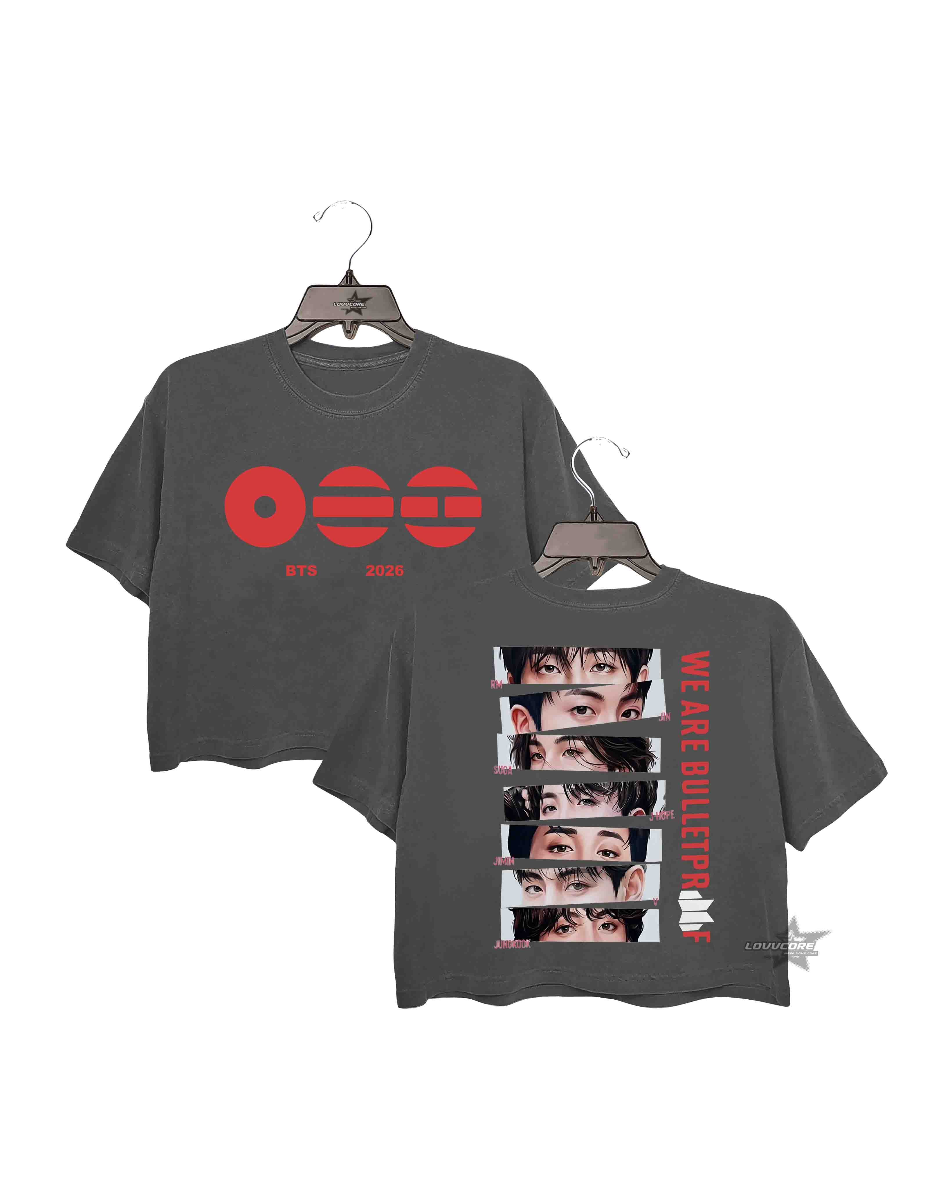 Limited BTS Kpop Tour Crop Tee