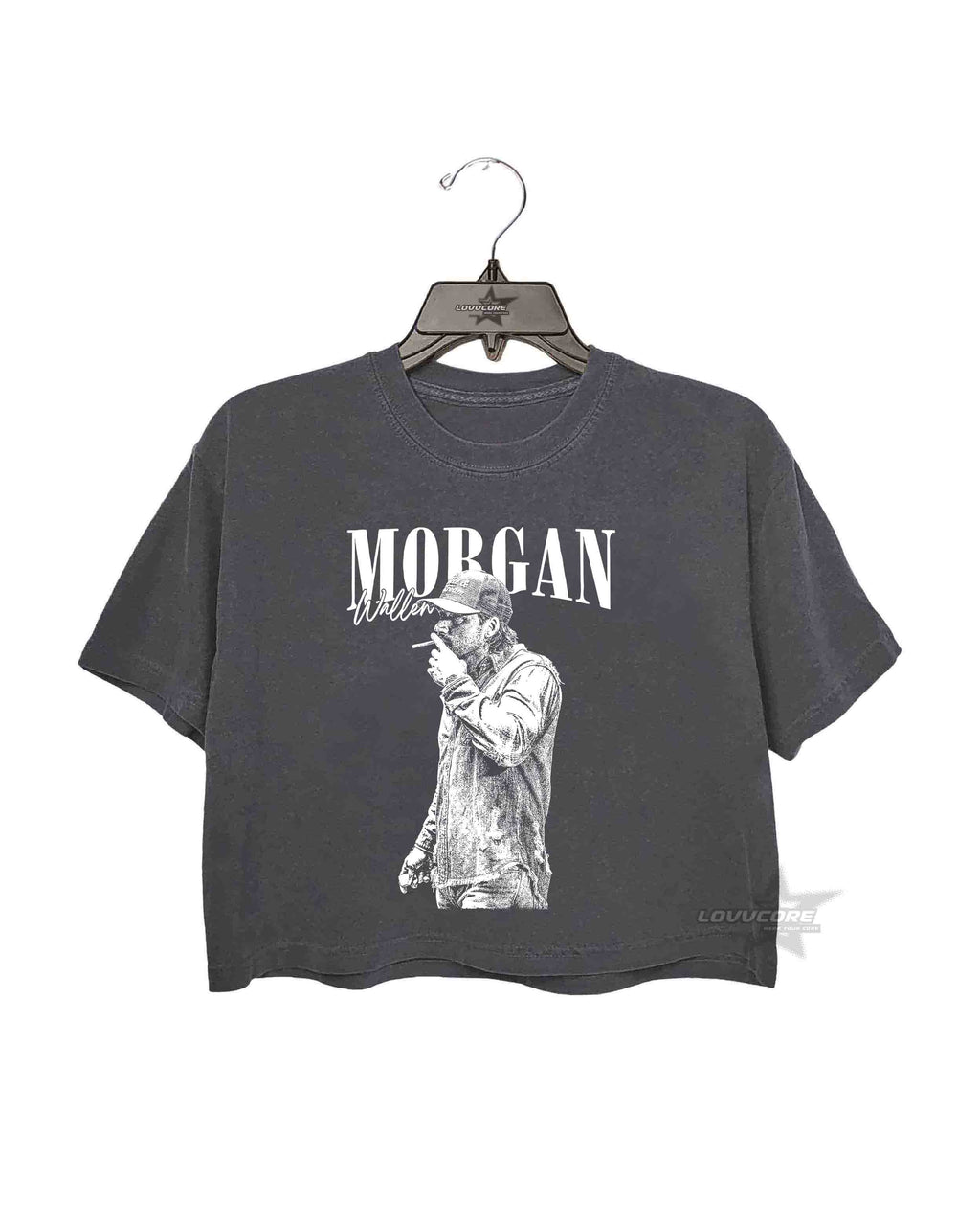 Wallen Smocking Country Music Crop Tee