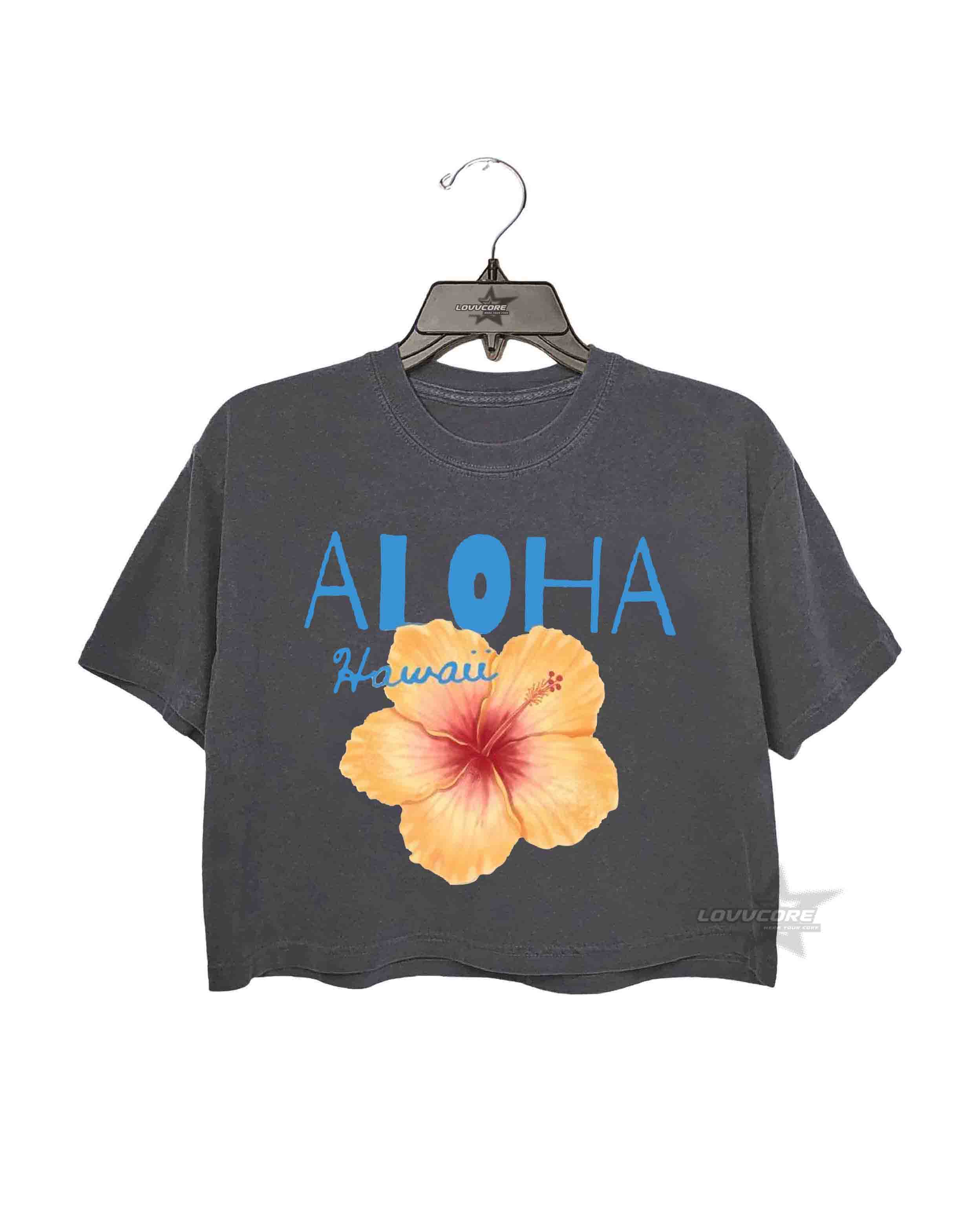 Aloha Hawaii Crop Tee