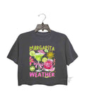 Summer Margarita Weather Crop Tee