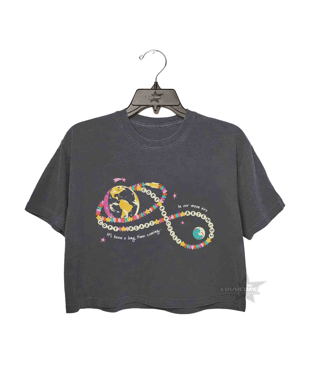 Vintage Artemis II Moon Mission Crop Tee