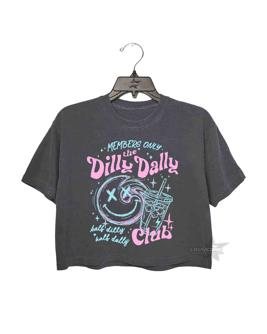 Dilly Dally Club Funny Crop Tee