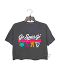 Go Spurs Go San Antonio Spurs Fox Alien Castle Harper Crop Tee