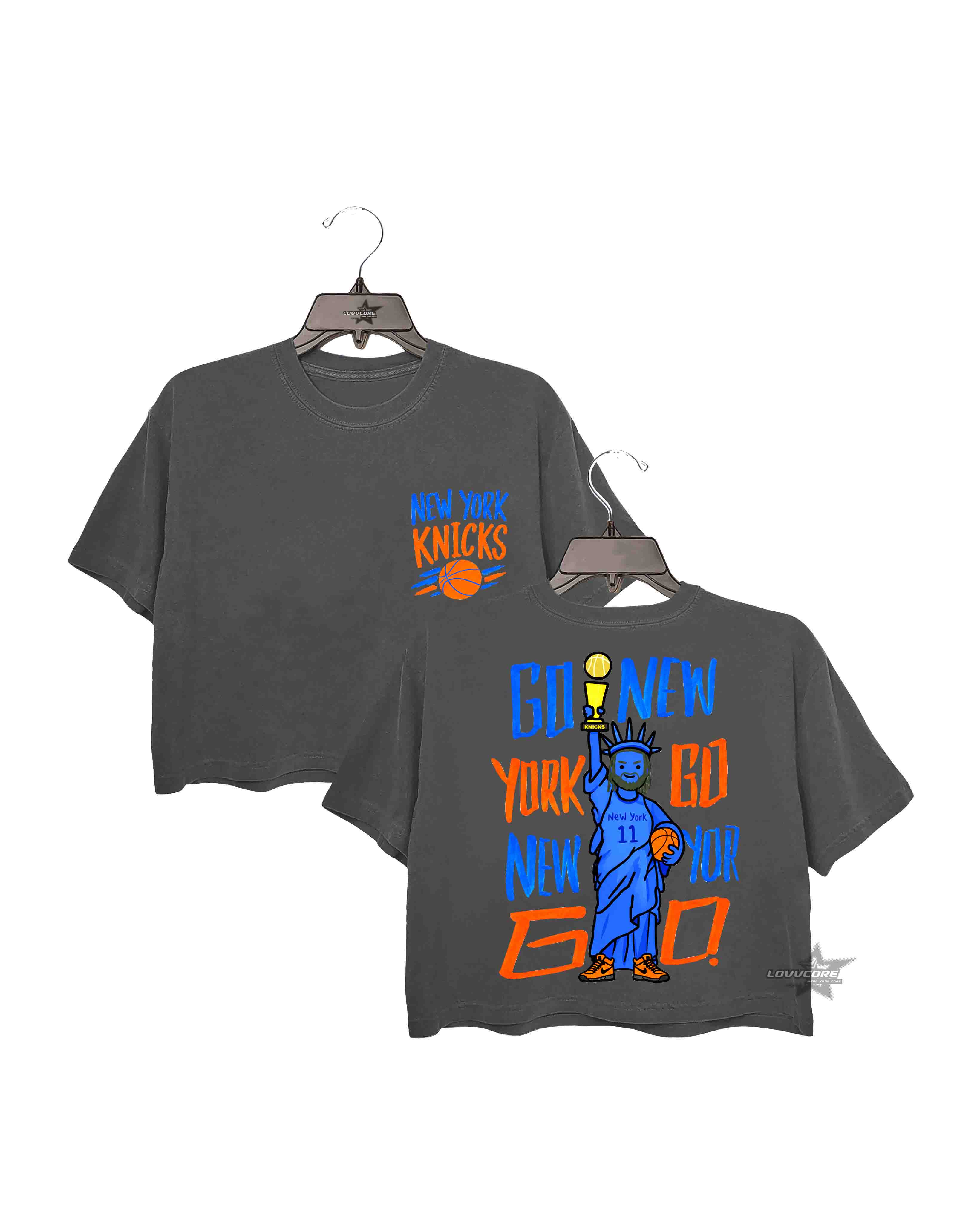 Go New York Go New York Basketball Crop Tee