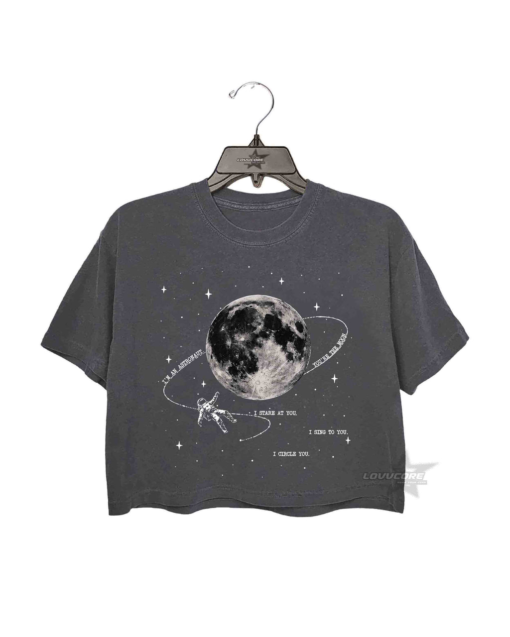 Astronaut Moon Orbiter Inspired Crop Tee