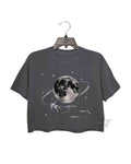 Astronaut Moon Orbiter Inspired Crop Tee
