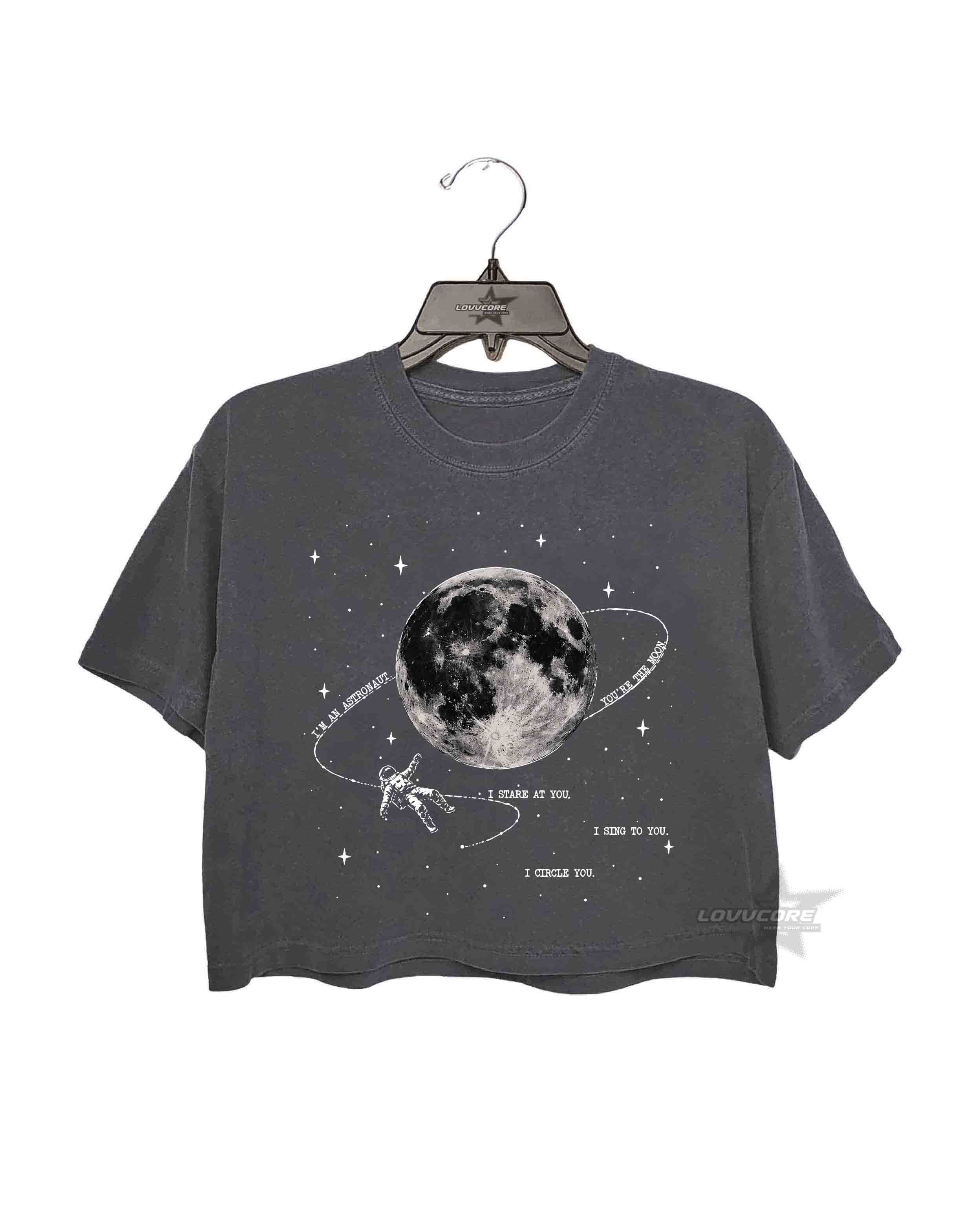 Astronaut Moon Orbiter Inspired Crop Tee