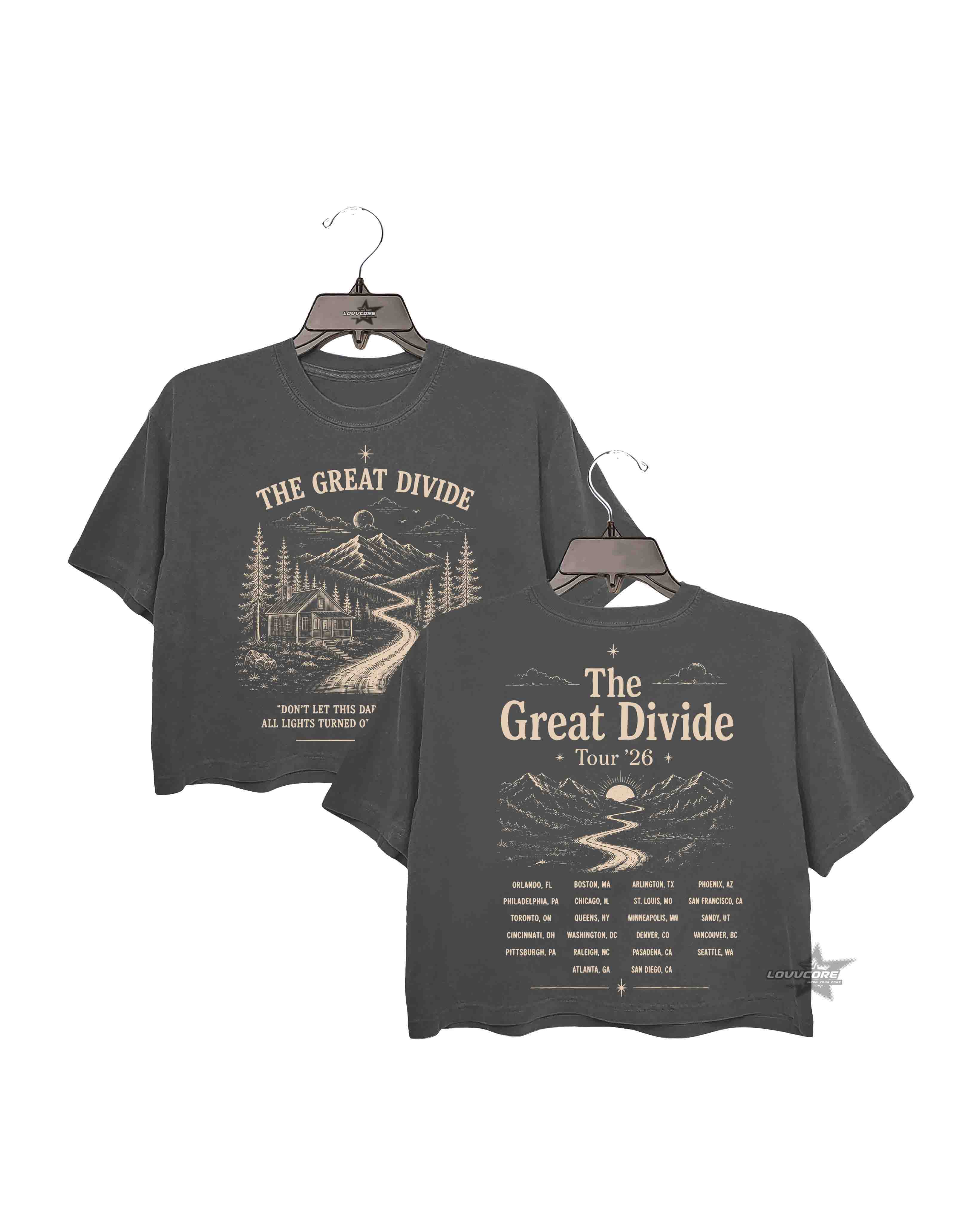 The Divide Crop Tee