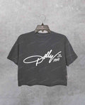 Dolly Parton Memorial Signature Vintage Graphic Crop Tee